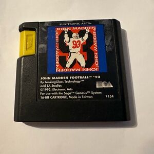SEGA Genesis John Madden Football '93 Game Cartridge